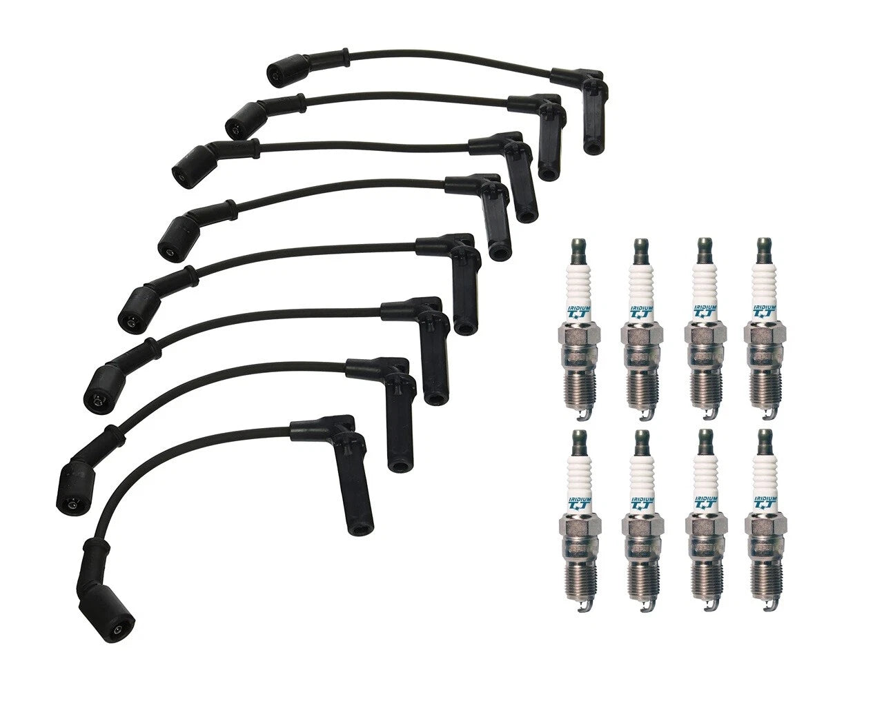 Denso Wire Set & 8 Iridium TT Spark Plugs for Chevy GMC 8.1L V8 (2001–2006)