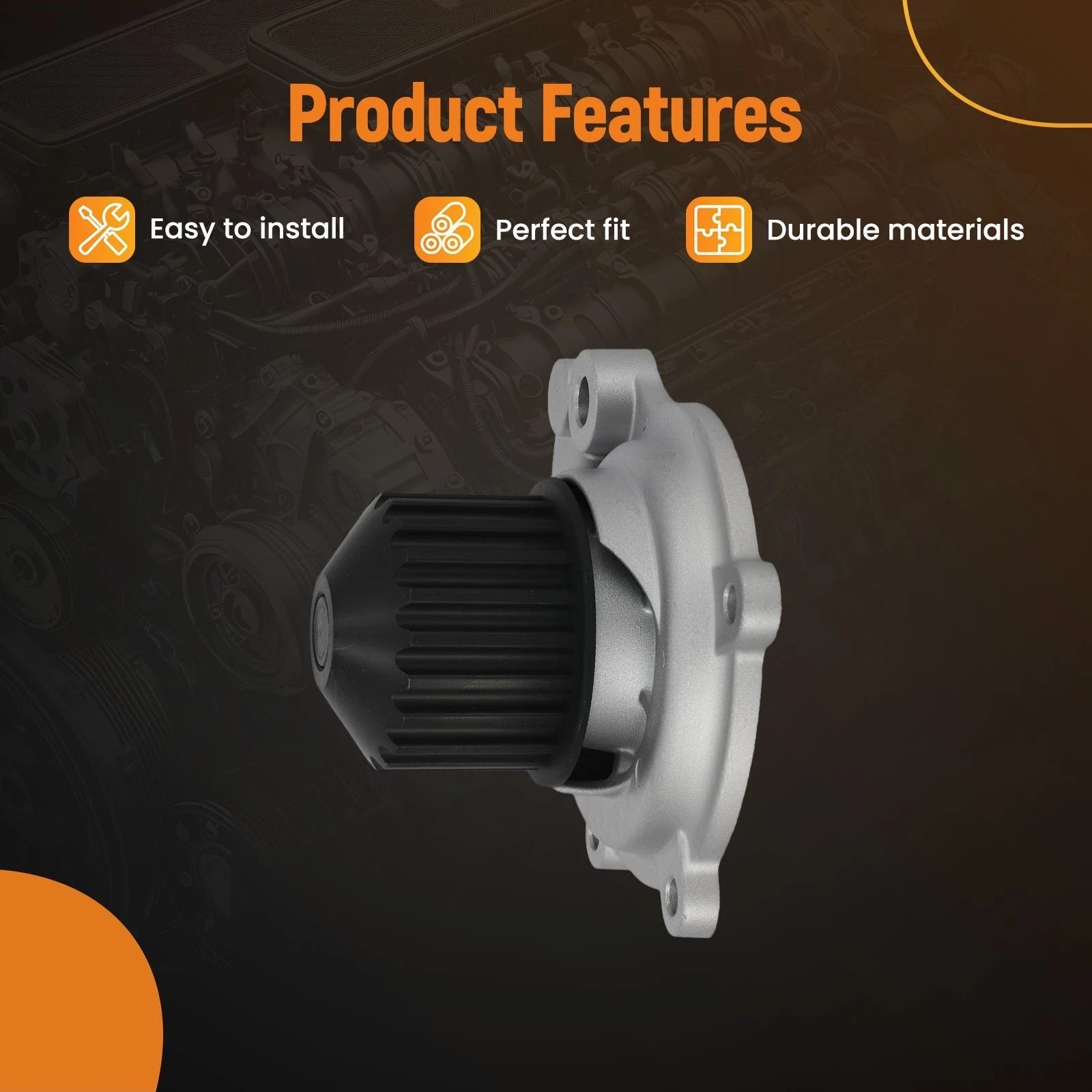 Engine Water Pump for Dodge Caravan (1996-2007)