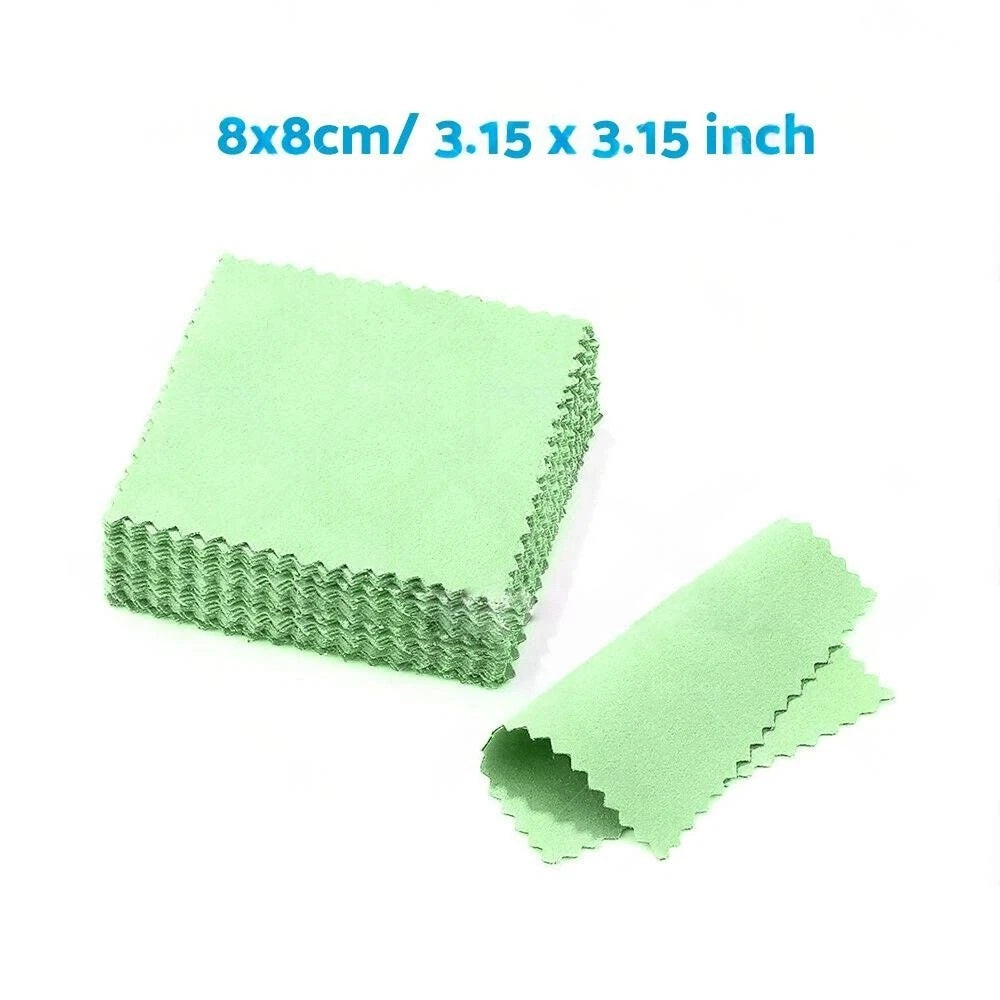 Silver Polishing Cloths Set of 4 for Jewelry Cleaning and Coin Polishing