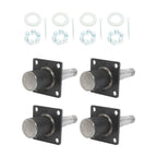 Set of 4 Round Spindles with Brake Flange