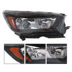 Black Headlights Lamps Pair for Ford Escape (2017–2019) Halogen