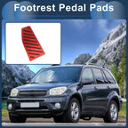 Footrest Pedal Pad Cover for Toyota RAV4 (2019–2023) - Red