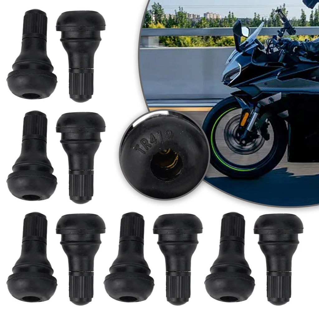 10X Tire Valve Stems TR412 for Motorcycle (Tubeless)