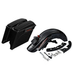 5" Stretched Hard Saddlebags & Rear Fender System for Harley Touring (2009–2013)