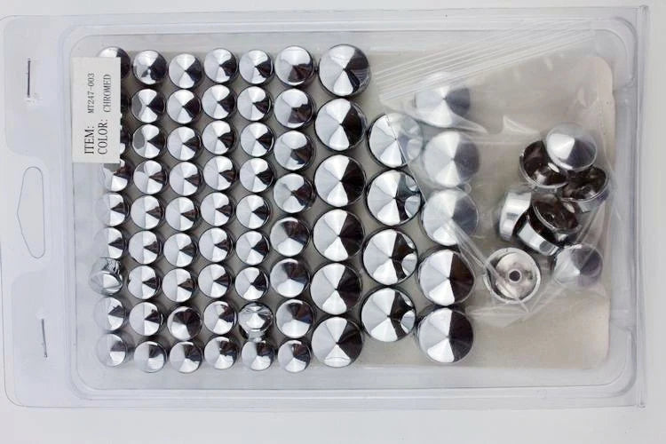 Chrome Bolt Toppers Caps for Harley Davidson Dyna Glide (1991–2012)