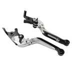 Extendable Brake Clutch Levers for BMW F900R F900XR F750GS F850GS (2019–2023) Silver