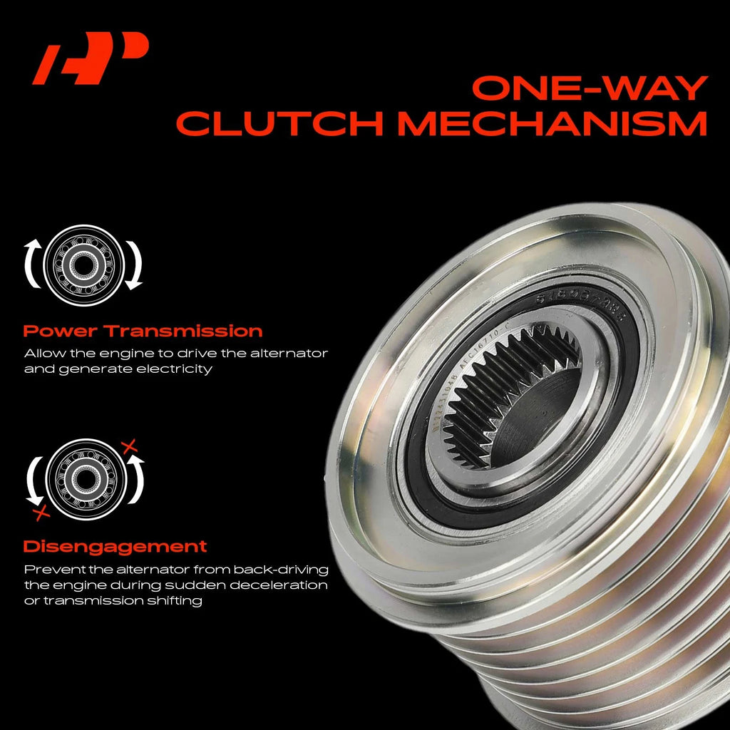 Alternator Clutch Pulley for Subaru Legacy IV, Impreza III (2003–2009)