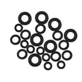 Assorted Tap Washers Replacement Set for Bath Sink Basin Shower (3/8", 1/2", 3/4")