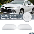 Pair Rearview Mirror Cover Cap White for Toyota Camry (2018–2021)
