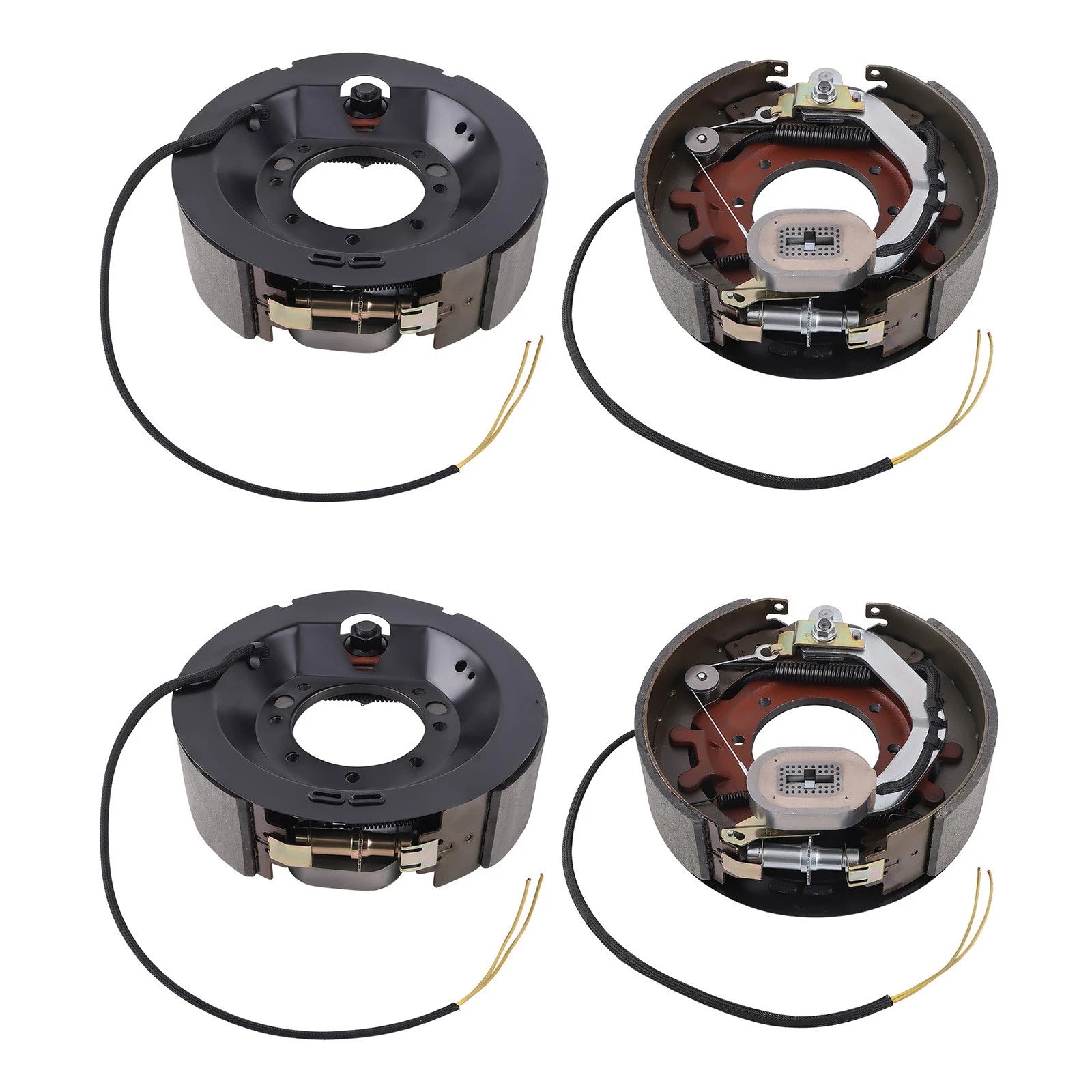 Set of 4 Electric Trailer Backing Plate Brake for Trailer Axle (23-451)