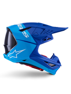 Alpinestars Supertech M10 Flood Helmet for Offroad (2X-Large, Metallic Blue)