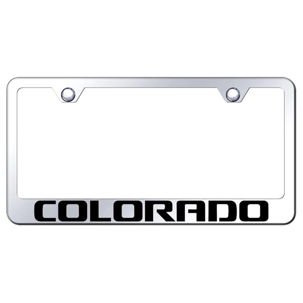 Mirrored License Plate Frame - Officially Licensed for Chevrolet Colorado