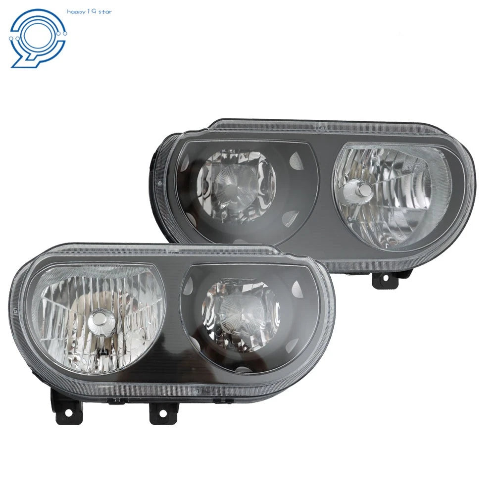 Halogen Headlights Pair for Dodge Challenger (2008-2014) Clear