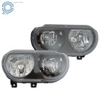 Halogen Headlights Pair for Dodge Challenger (2008-2014) Clear