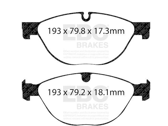 Front Brake Pad Set for Jaguar F-Type (2014–2023) XC246PT