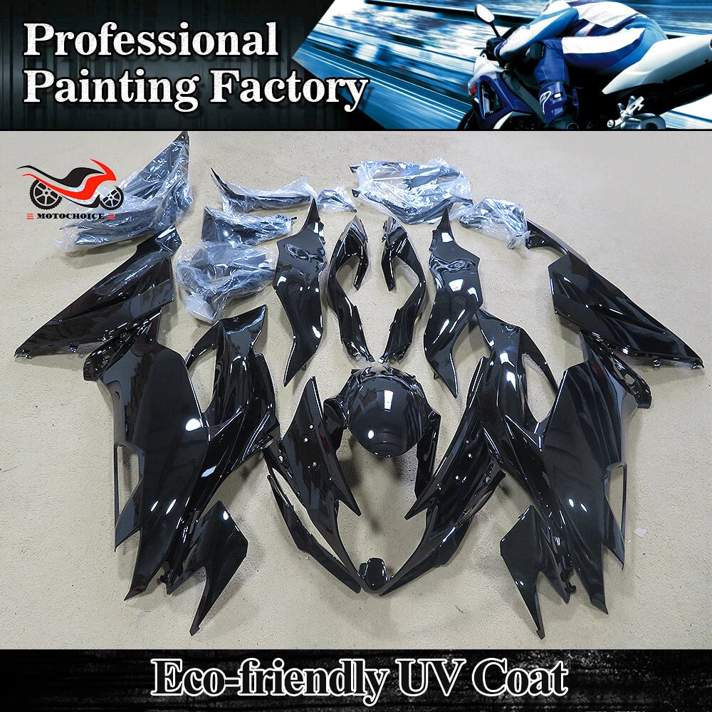 Glossy Black Fairing Kit for Kawasaki Ninja ZX6R 636 (2019–2023)