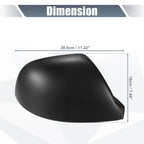 Right Side Mirror Cover Cap Matte Black for Volkswagen Transporter T5 T6 (2003–2019)