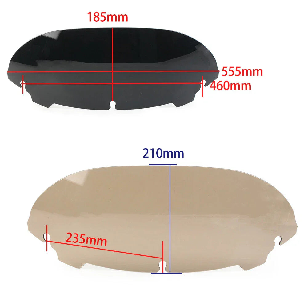 7" Windshield for Harley Davidson Touring Electra Glide (2014-2023) Smoke