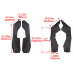 Set of 4 Fender Flares Extensions for Polaris RZR S 800 (2009–2014)