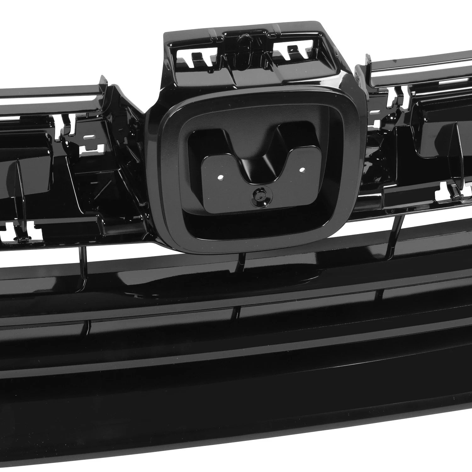 Front Grille for Honda CR-V LX (2017–2019) Painted Black w/ Badge Slot