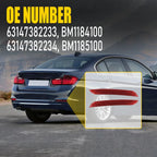 Rear Side Bumper Reflector Pair for BMW 320i 328i 335i 428i 430i 435i 440i (2012–2019)