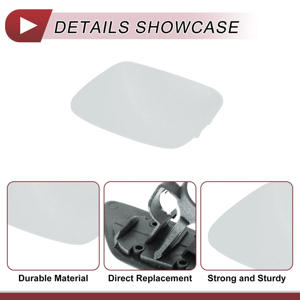Bumper Trim Nozzle Cover No. 51117231079 for BMW Z4 (2009–2016) Silver Tone