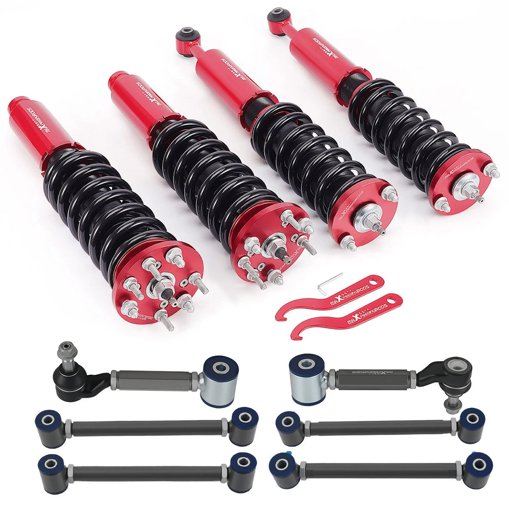24 Way Damper Coilover Struts + Rear Upper & Lower Camber Arm for Accord (2003–2007)