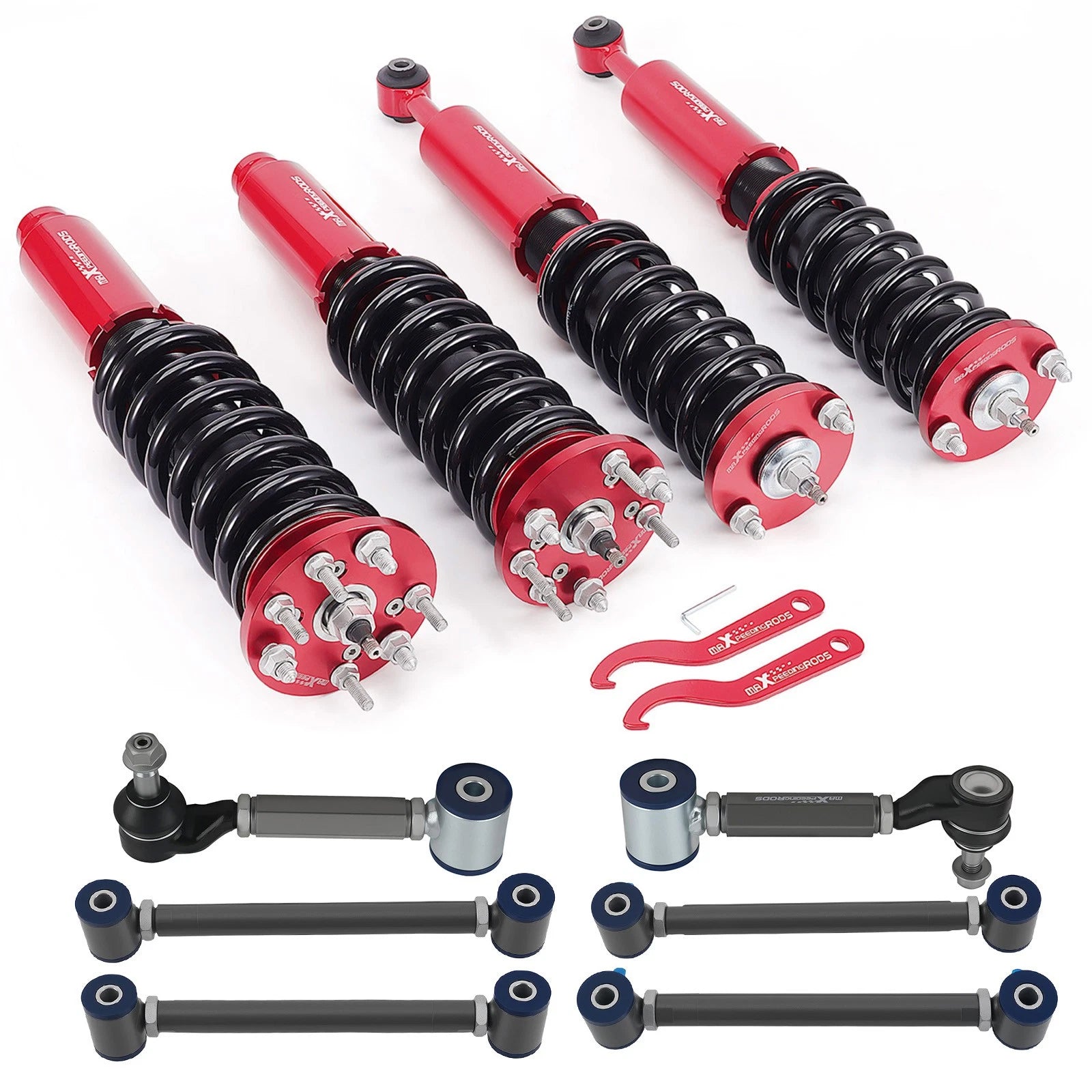 24 Way Damper Coilover Struts + Rear Upper & Lower Camber Arm for Accord (2003–2007)