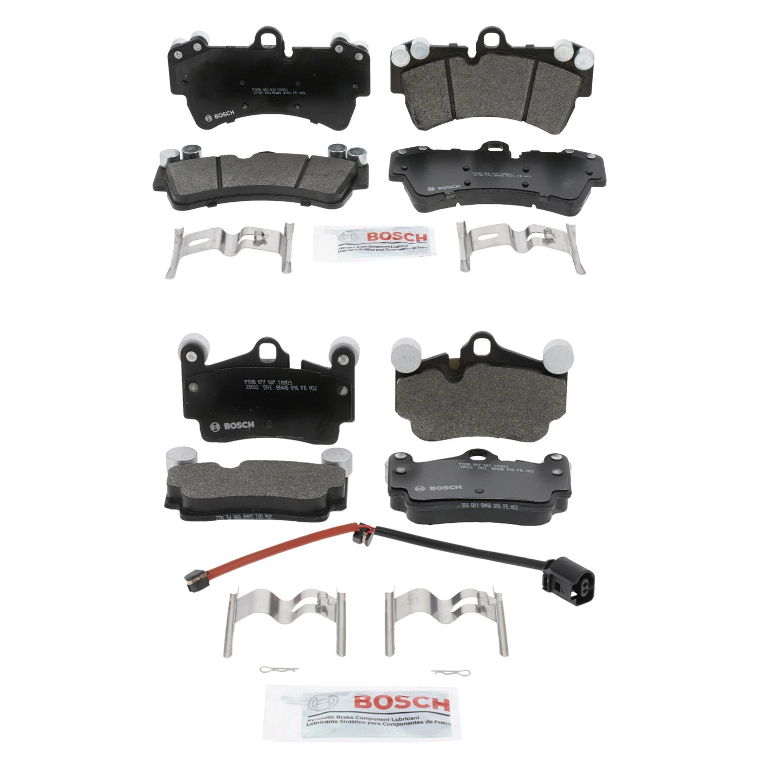 Set of 4 Bosch Quietcast Disc Brake Pads for Cayenne Q7 Touareg (2003–2010)