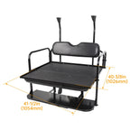 Flip Rear Seat Kit with Roof Support for Club Car Precedent Tempo (2004–Present)