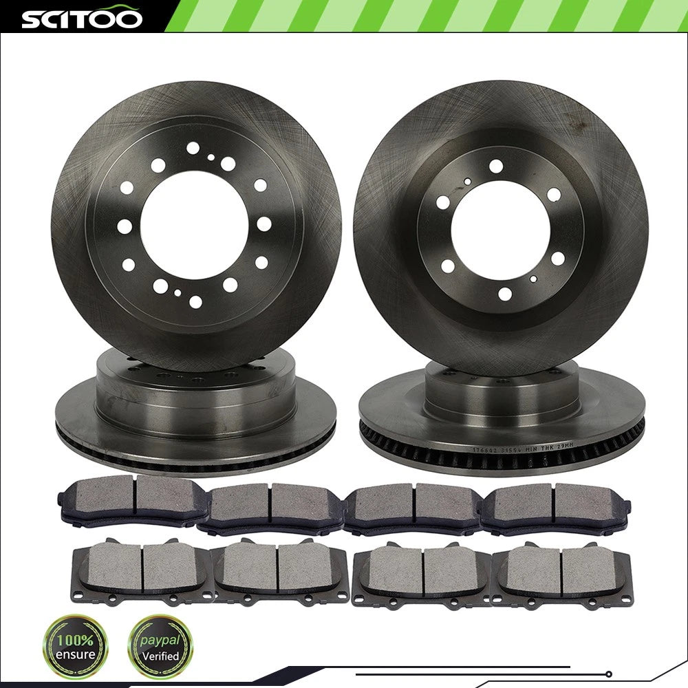 Set of 4 Brake Rotors & Pads for Lexus GX460 (2010–2021)
