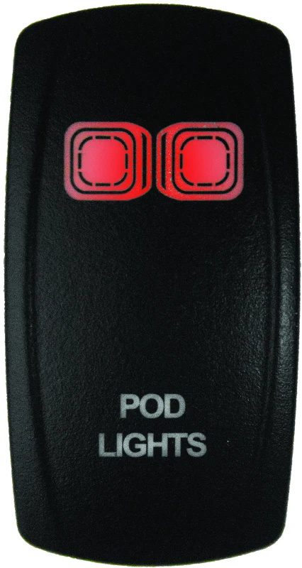Lighted Switch On/Off Red for DragonFire Racing (2010–2023)
