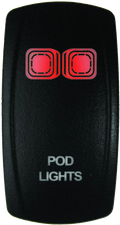 Lighted Switch On/Off Red for DragonFire Racing (2010–2023)