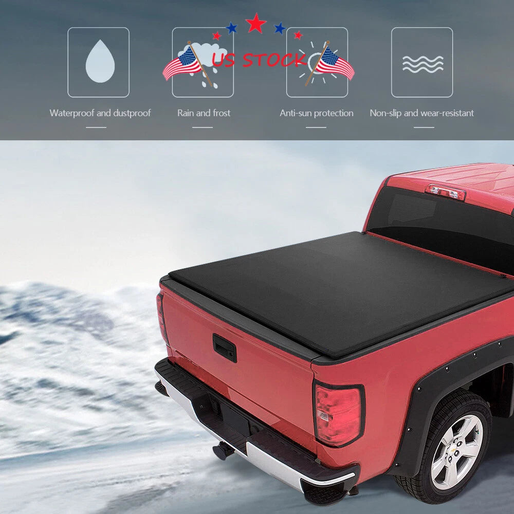 5Ft Roll Up Soft Tonneau Cover for Chevy Colorado GMC Canyon (2015–2019)