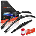 Set of 3 Windshield Wiper Blades for Mitsubishi Outlander
