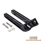 12" Tall Black Pullback Handlebar Riser for Harley Softail (2018)