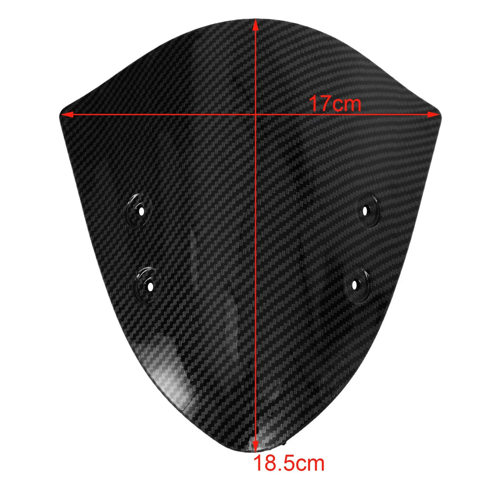 Carbon Front Nose Windshield Screen Cover for Kawasaki ER-6N (2009–2014)