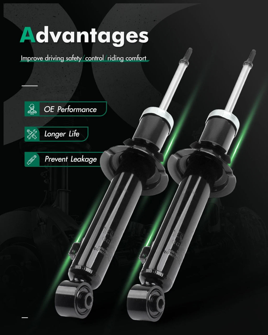 Front Shocks Struts for Mazda Miata (1990–1997)