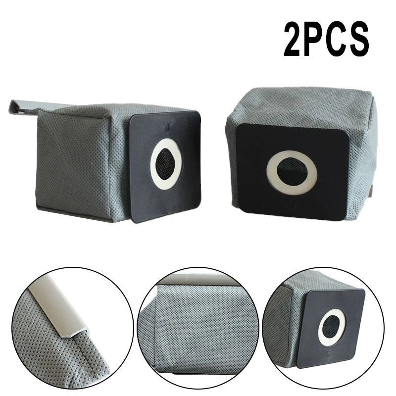 2X Washable Textile Dust Bags for Vacuum Cleaner (Compatible Models)