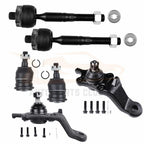 Set of 6 Ball Joints and Tie Rods for Toyota Sequoia Tundra (2003)