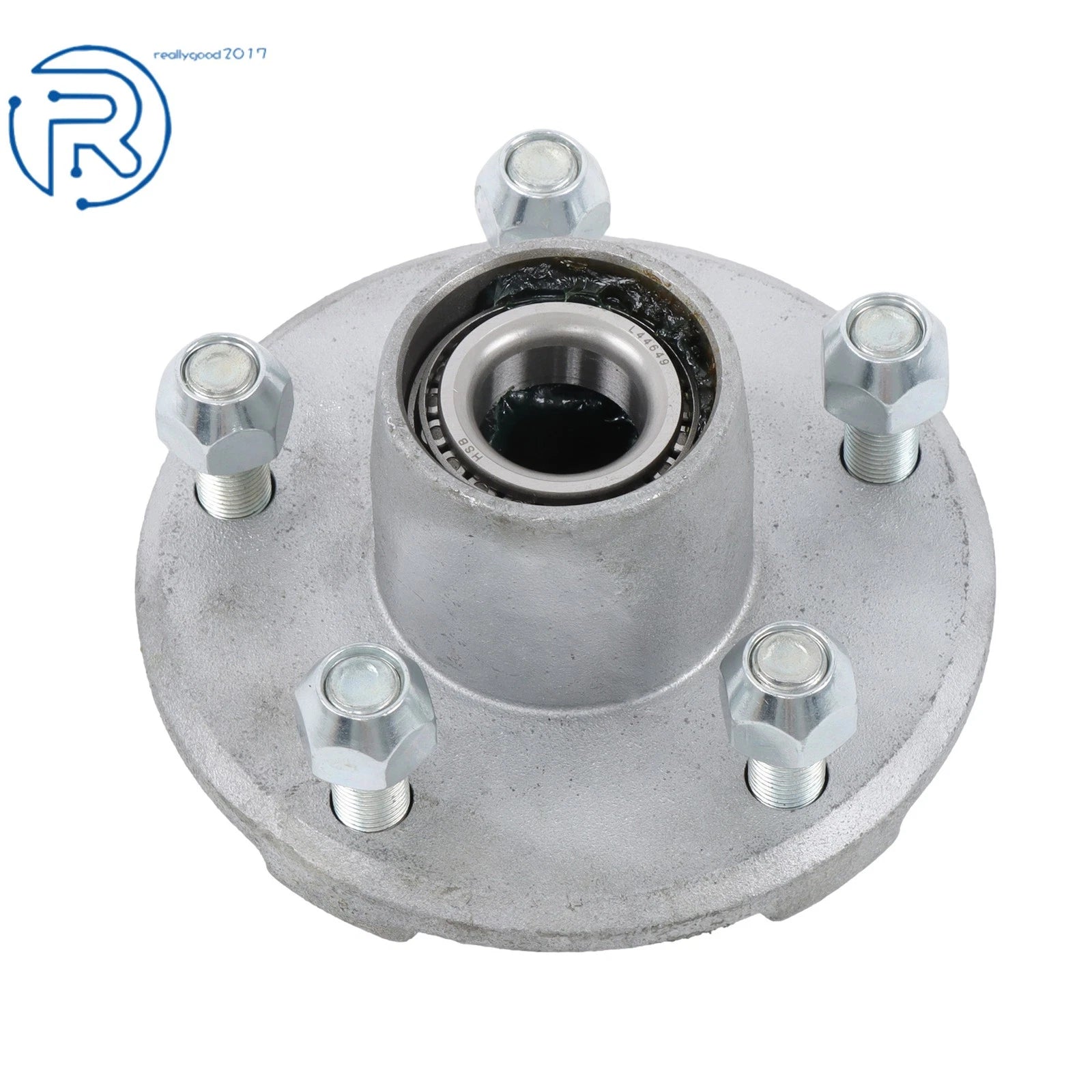 1 Pack Galvanized Trailer Hub 5 Lug 1-1/16" Spindle for Trailer