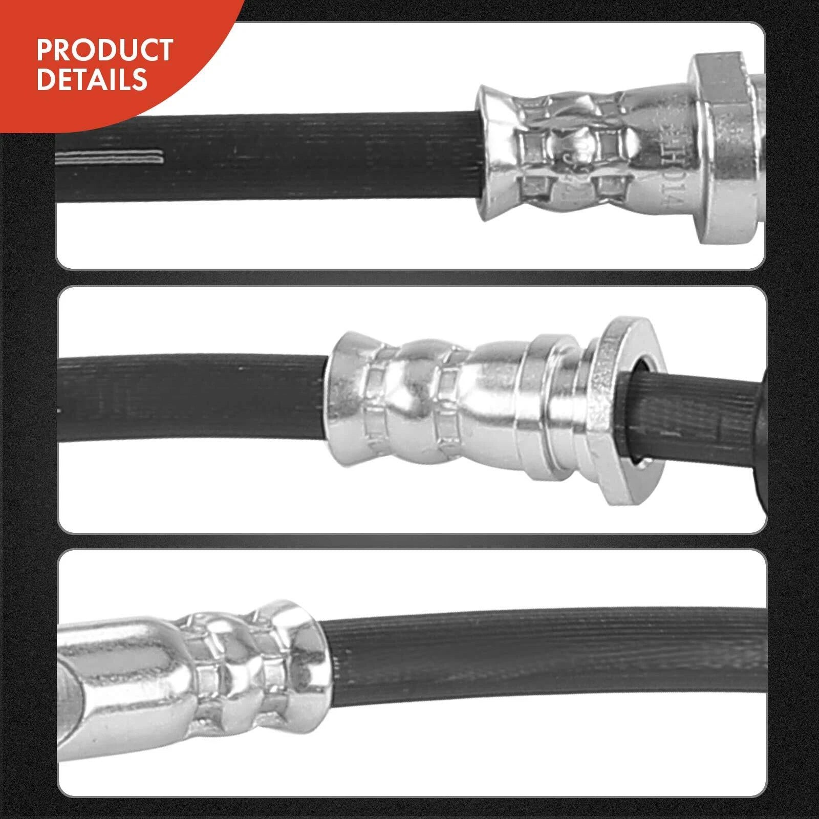 2X Front Brake Hydraulic Hose for Mitsubishi Outlander (2007-2011)