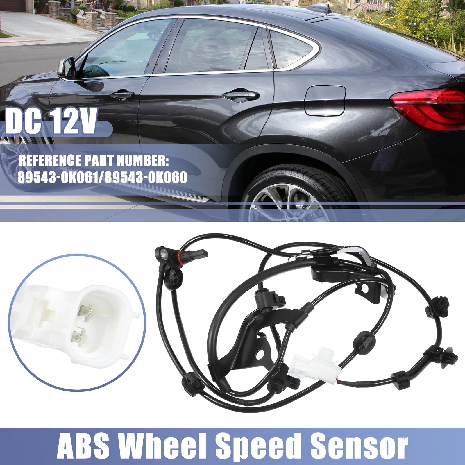 Front Left ABS Sensor No. 89543-0K061 for Toyota Hilux (2015–2022)