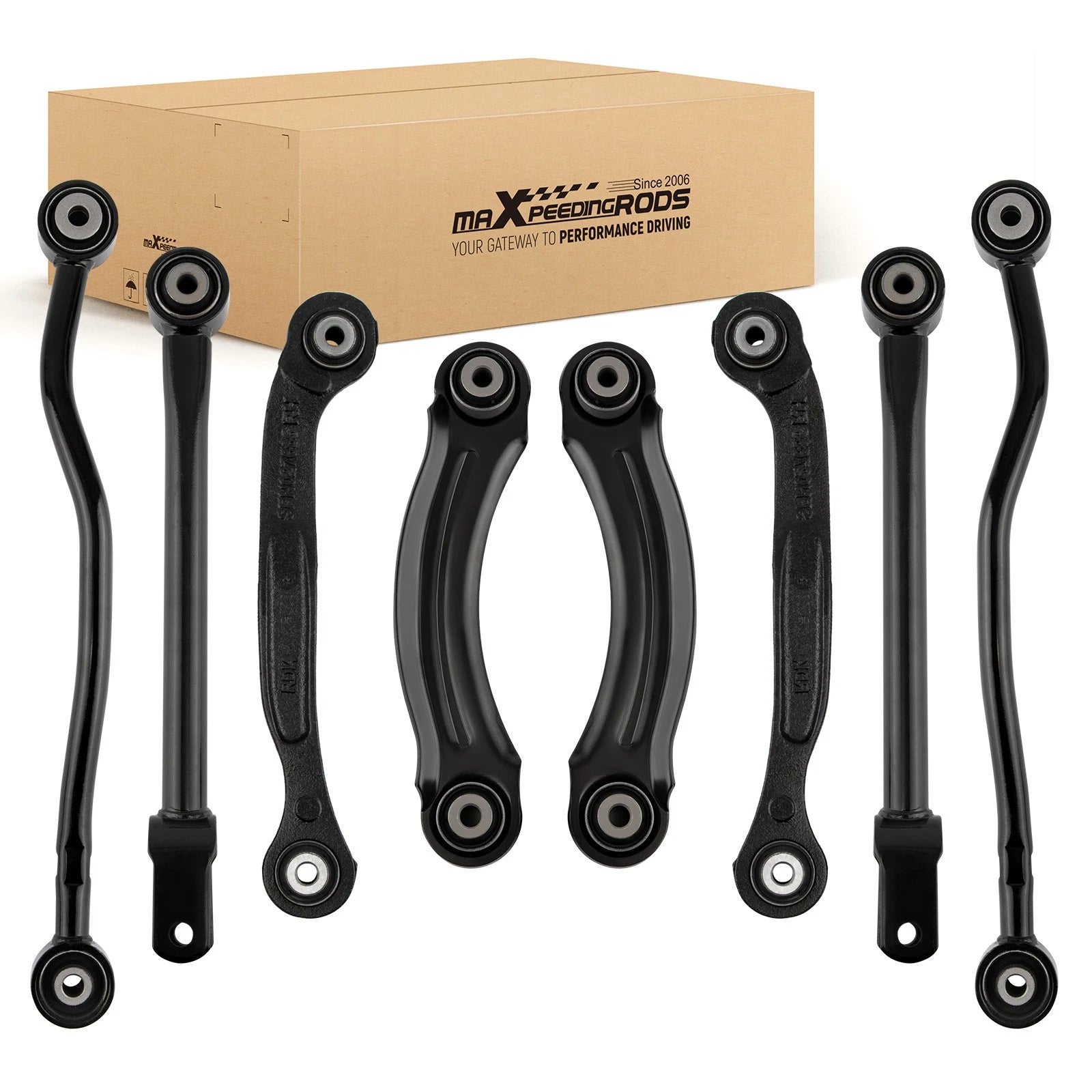 8x Rear Suspension Control Arms Strut Rod Lateral Arm Kit For Dodge Charger