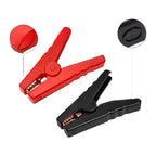 2X 100A Insulated Alligator Clips for Battery Chargers (9.73x9.2x2.1cm)