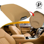 Leather Center Console Armrest Cover for Cadillac SRX (2010–2016) Beige Tan