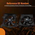 2X Radiator Cooling Fan for Hyundai Accent 1.6L (2007–2011) 253800M10 977300M000