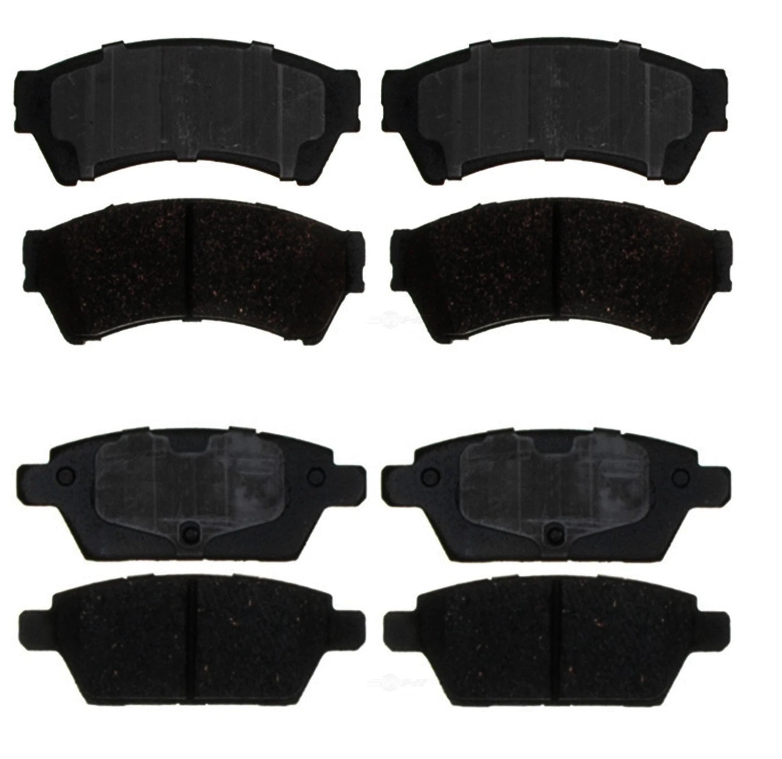 Set of 4 Ceramic Brake Pads for Ford Fusion Lincoln MKZ Mercury (2013–2020)