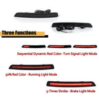 Smoked Sequential LED Turn Signal Brake Rear Fog Lights for Acura TL (2012–2014)