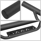 3" Steel Round Tube Step Nerf Bar Running Boards for Wrangler JL (2018–2021)